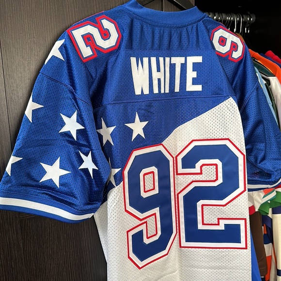 Reggie White NFC Mitchell & Ness 1995 NFL Pro Bowl Authentic Jersey - White/Blue - Picture 7 of 8